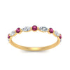 Load image into Gallery viewer, marquise-and-round-stacking-pink-sapphire-ring-in-yellow-gold-FD9403BGSADRPIANGLE3-NL-YG.jpg