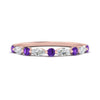 Load image into Gallery viewer, marquise-and-round-stacking-purple-topaz-ring-in-rose-gold-FD9403BGVITOANGLE3-NL-RG.jpg