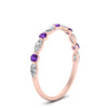 Load image into Gallery viewer, marquise-and-round-stacking-purple-topaz-ring-in-rose-gold-FD9403BGVITOANGLE3-NL-RG.jpg