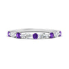 Load image into Gallery viewer, marquise-and-round-stacking-purple-topaz-ring-in-white-gold-FD9403BGVITOANGLE3-NL-WG.jpg
