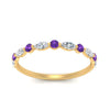 Load image into Gallery viewer, marquise-and-round-stacking-purple-topaz-ring-in-yellow-gold-FD9403BGVITOANGLE3-NL-YG.jpg