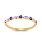 Load image into Gallery viewer, marquise-and-round-stacking-purple-topaz-ring-in-yellow-gold-FD9403BGVITOANGLE3-NL-YG.jpg
