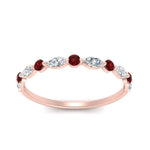 Load image into Gallery viewer, marquise-and-round-stacking-ruby-ring-in-rose-gold-FD9403BGRUDRANGLE3-NL-RG.jpg
