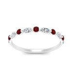 Load image into Gallery viewer, marquise-and-round-stacking-ruby-ring-in-white-gold-FD9403BGRUDRANGLE3-NL-WG.jpg
