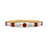 Load image into Gallery viewer, marquise-and-round-stacking-ruby-ring-in-yellow-gold-FD9403BGRUDRANGLE3-NL-YG.jpg