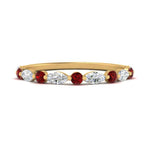 Load image into Gallery viewer, marquise-and-round-stacking-ruby-ring-in-yellow-gold-FD9403BGRUDRANGLE3-NL-YG.jpg
