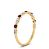 Load image into Gallery viewer, marquise-and-round-stacking-ruby-ring-in-yellow-gold-FD9403BGRUDRANGLE3-NL-YG.jpg