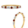 Load image into Gallery viewer, marquise-and-round-stacking-ruby-ring-in-yellow-gold-FD9403BGRUDRANGLE3-NL-YG.jpg