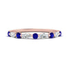 Load image into Gallery viewer, marquise-and-round-stacking-sapphire-ring-in-rose-gold-FD9403BGSABLANGLE3-NL-RG.jpg