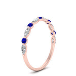 Load image into Gallery viewer, marquise-and-round-stacking-sapphire-ring-in-rose-gold-FD9403BGSABLANGLE3-NL-RG.jpg
