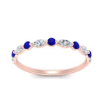 Load image into Gallery viewer, marquise-and-round-stacking-sapphire-ring-in-rose-gold-FD9403BGSABLANGLE3-NL-RG.jpg
