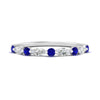 Load image into Gallery viewer, marquise-and-round-stacking-sapphire-ring-in-white-gold-FD9403BGSABLANGLE3-NL-WG.jpg