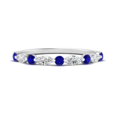 Shared Prong Marquise Stacking Ring
