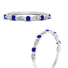 Load image into Gallery viewer, marquise-and-round-stacking-sapphire-ring-in-white-gold-FD9403BGSABLANGLE3-NL-WG.jpg