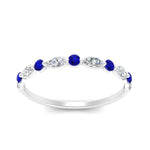 Load image into Gallery viewer, marquise-and-round-stacking-sapphire-ring-in-white-gold-FD9403BGSABLANGLE3-NL-WG.jpg
