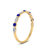 Load image into Gallery viewer, marquise-and-round-stacking-sapphire-ring-in-yellow-gold-FD9403BGSABLANGLE3-NL-YG.jpg

