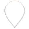 Load image into Gallery viewer, marquise-and-round-tennis-necklace-in-FD-NK10422-NL-RG