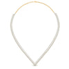Load image into Gallery viewer, marquise-and-round-tennis-necklace-in-FD-NK10422-NL-YG