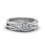 Load image into Gallery viewer, marquise-cut-Infinity-twist-diamond-matching-bridal-set-in-14K-white-gold-FD8253MQ-NL-WG
