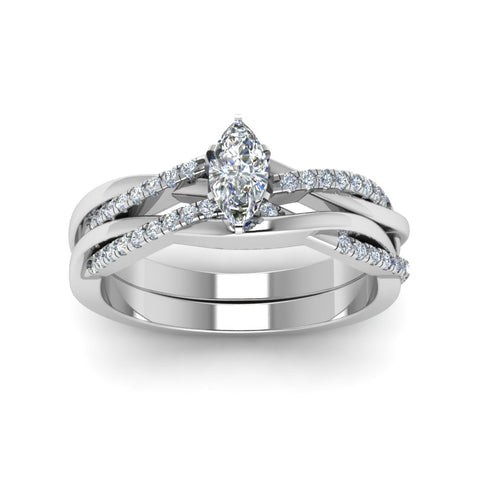 marquise-cut-Infinity-twist-diamond-matching-bridal-set-in-14K-white-gold-FD8253MQ-NL-WG