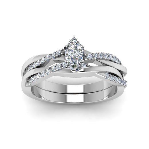 marquise-cut-Infinity-twist-diamond-matching-bridal-set-in-14K-white-gold-FD8253MQ-NL-WG