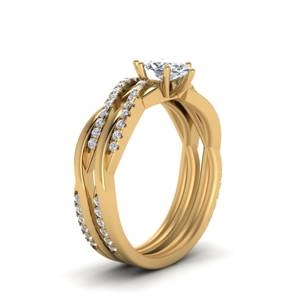 marquise-cut-Infinity-twist-diamond-matching-bridal-set-in-14K-yellow-gold-FD8253MQ-NL-YG
