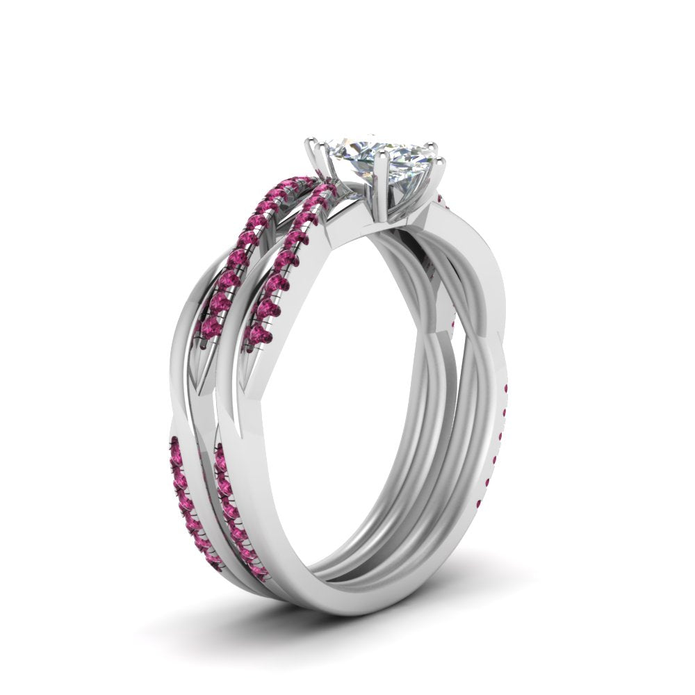 marquise-cut-Infinity-twist-diamond-matching-bridal-set-with-pink-sapphire-in-14K-white-gold-FD8253MQGSADRPI-NL-WG