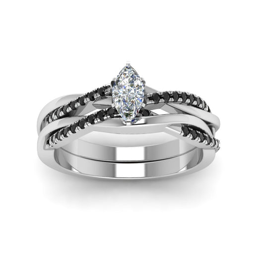 marquise-cut-Infinity-twist-matching-bridal-set-with-black-diamond-in-950-Platinum-FD8253MQGBLACK-NL-WG