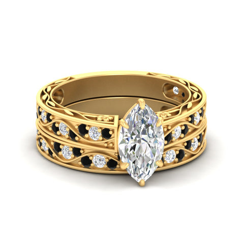 marquise-cut-antique-filigree-black-diamond-bridal-ring-set-in-yellow-gold-fdens3543mqgblacksleep-nl-yg.jpg