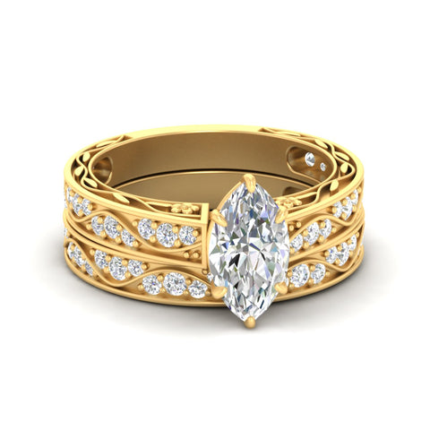 marquise-cut-antique-filigree-diamond-bridal-ring-set-in-yellow-gold-fdens3543mqsleep-nl-yg.jpg