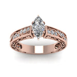Load image into Gallery viewer, marquise-cut-antique-filigree-diamond-ring-in-14K-rose-gold-FDENS3543MQRANGLE5-NL-RG