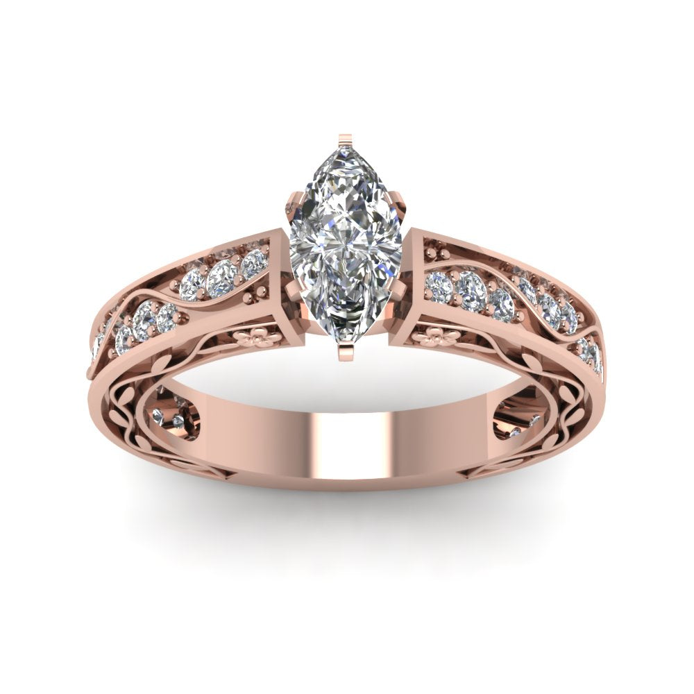 marquise-cut-antique-filigree-diamond-ring-in-14K-rose-gold-FDENS3543MQRANGLE5-NL-RG