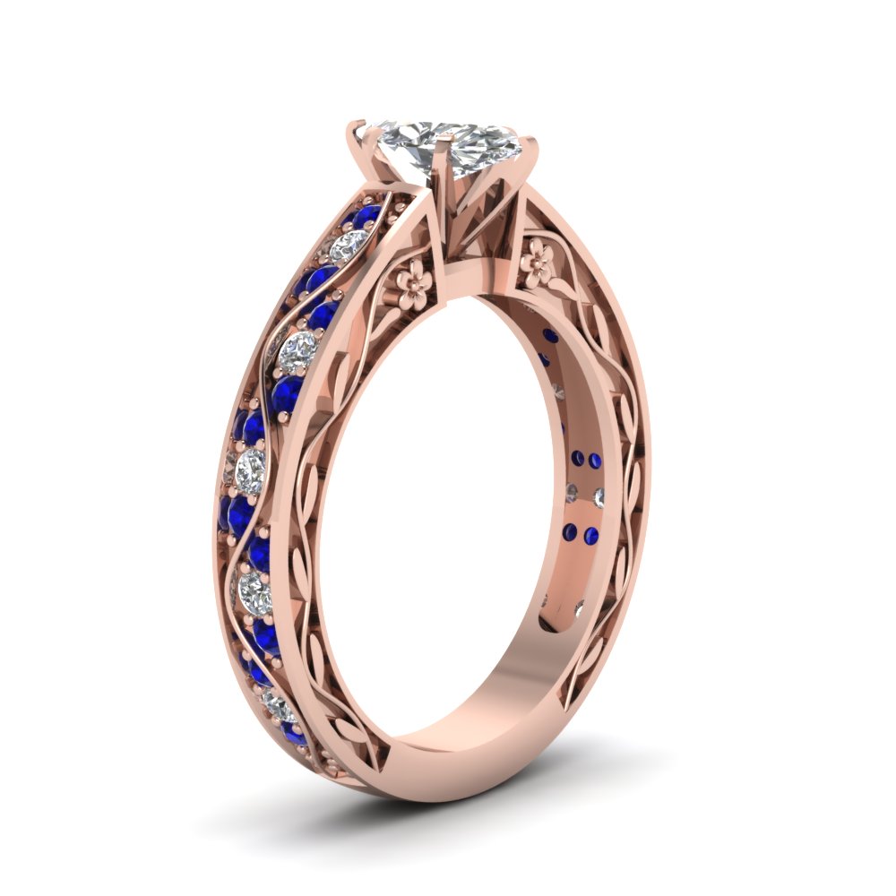 marquise-cut-antique-filigree-diamond-ring-with-blue-sapphire-in-14K-rose-gold-FDENS3543MQRGSABLANGLE2-NL-RG