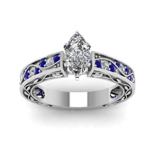 marquise-cut-antique-filigree-diamond-ring-with-blue-sapphire-in-14K-white-gold-FDENS3543MQRGSABLANGLE5-NL-WG_2e5f493b-8c51-4111-ab90-51ac228b05f0
