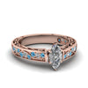 Load image into Gallery viewer, marquise-cut-antique-filigree-diamond-ring-with-ice-blue-topaz-in-14K-rose-gold-FDENS3543MQRGICBLTO-NL-RG_27fbf81b-8564-4fc1-bfb1-fd46a2208f83