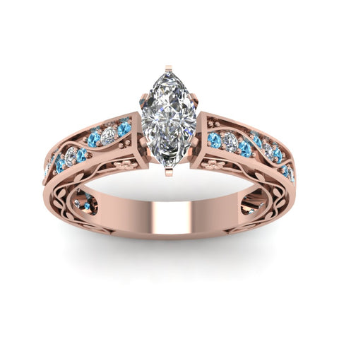 marquise-cut-antique-filigree-diamond-ring-with-ice-blue-topaz-in-14K-rose-gold-FDENS3543MQRGICBLTOANGLE5-NL-RG