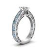 Load image into Gallery viewer, marquise-cut-antique-filigree-diamond-ring-with-ice-blue-topaz-in-14K-white-gold-FDENS3543MQRGICBLTOANGLE2-NL-WG_e3b674ea-aa8a-4c2b-ba2d-d91a355a916f
