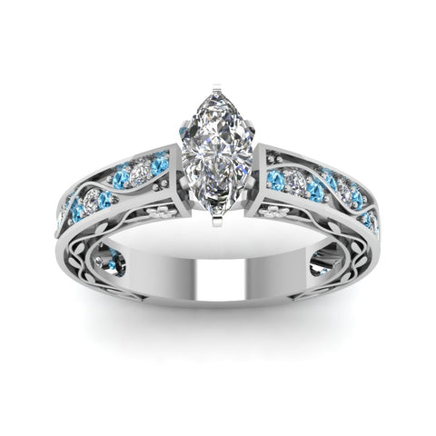 marquise-cut-antique-filigree-diamond-ring-with-ice-blue-topaz-in-14K-white-gold-FDENS3543MQRGICBLTOANGLE5-NL-WG