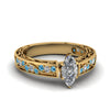 Load image into Gallery viewer, marquise-cut-antique-filigree-diamond-ring-with-ice-blue-topaz-in-14K-yellow-gold-FDENS3543MQRGICBLTO-NL-YG_74ca9aef-904c-47ff-a9e6-902cc4738b9b