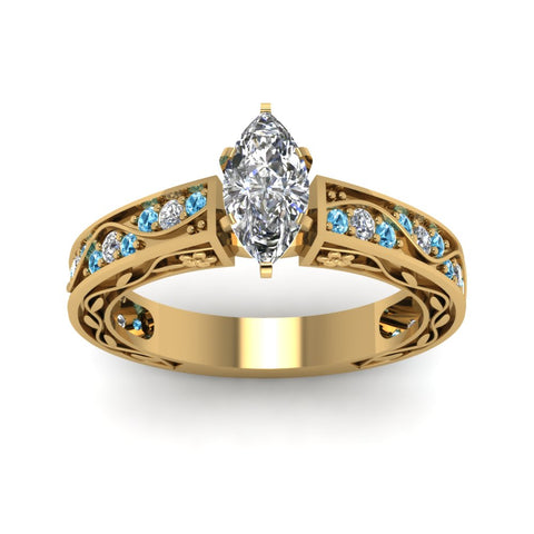 marquise-cut-antique-filigree-diamond-ring-with-ice-blue-topaz-in-14K-yellow-gold-FDENS3543MQRGICBLTOANGLE5-NL-YG