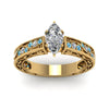 Load image into Gallery viewer, marquise-cut-antique-filigree-diamond-ring-with-ice-blue-topaz-in-14K-yellow-gold-FDENS3543MQRGICBLTOANGLE5-NL-YG_c6018b50-2d3d-4299-a80d-f6a133552fce