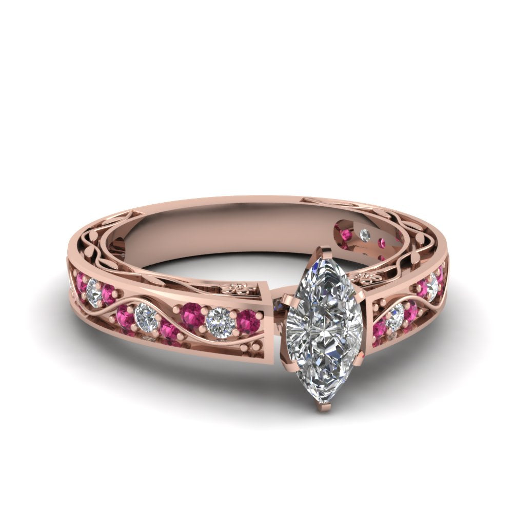 marquise-cut-antique-filigree-diamond-ring-with-pink-sapphire-in-14K-rose-gold-FDENS3543MQRGSADRPI-NL-RG