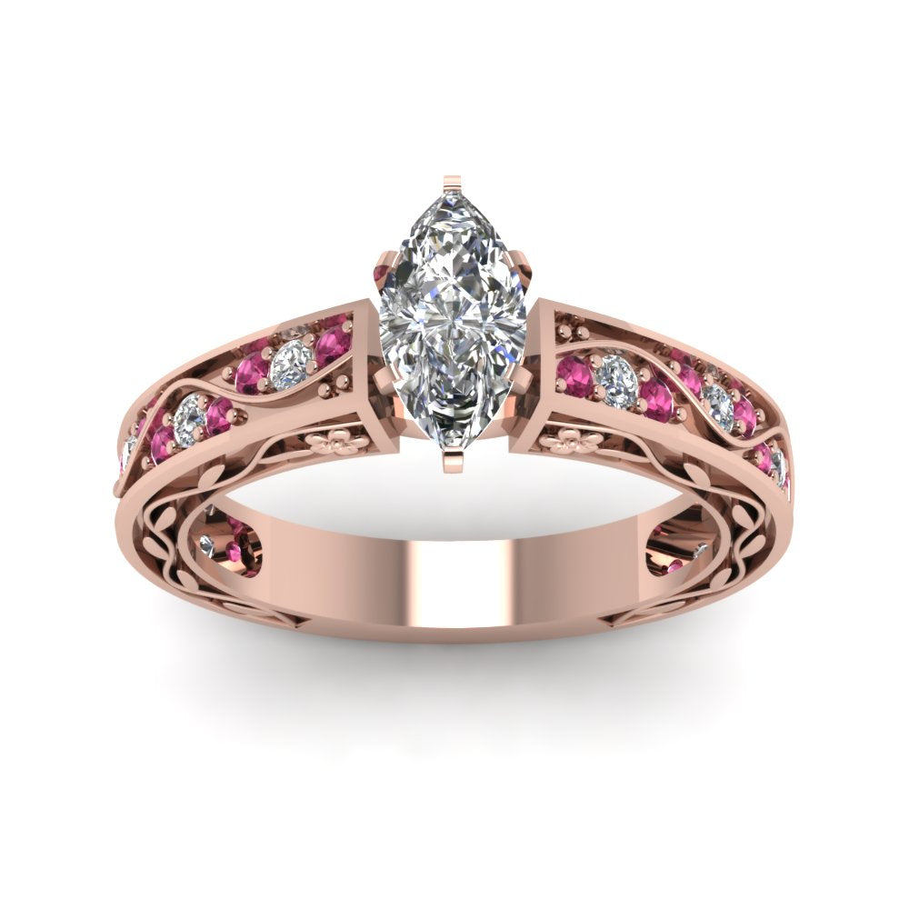 marquise-cut-antique-filigree-diamond-ring-with-pink-sapphire-in-14K-rose-gold-FDENS3543MQRGSADRPIANGLE5-NL-RG