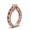 Load image into Gallery viewer, marquise-cut-antique-filigree-diamond-ring-with-ruby-in-14K-rose-gold-FDENS3543MQRGRUDRANGLE2-NL-RG_d3313f74-2675-4995-82e5-11f0d14d1175
