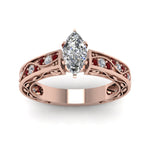 Load image into Gallery viewer, marquise-cut-antique-filigree-diamond-ring-with-ruby-in-14K-rose-gold-FDENS3543MQRGRUDRANGLE5-NL-RG