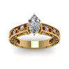 Load image into Gallery viewer, marquise-cut-antique-filigree-diamond-ring-with-ruby-in-14K-yellow-gold-FDENS3543MQRGRUDRANGLE5-NL-YG_81d40b6b-e0e6-44a7-89be-281feffd7d34