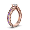 Load image into Gallery viewer, marquise-cut-antique-filigree-diamond-ring-with-violac-topaz-in-14K-rose-gold-FDENS3543MQRGVITOANGLE2-NL-RG_556f7ba7-4cd2-41e6-a626-956eb497079c