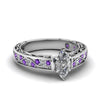 Load image into Gallery viewer, marquise-cut-antique-filigree-diamond-ring-with-violac-topaz-in-14K-white-gold-FDENS3543MQRGVITO-NL-WG_8145ddb7-bbb9-4c7d-987a-b8e077eb9a7b