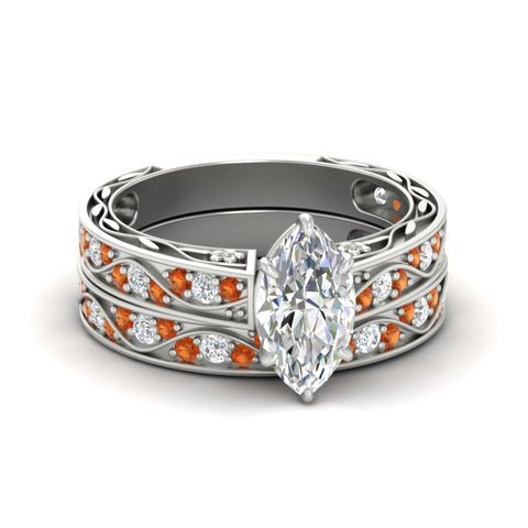 marquise-cut-antique-filigree-orange-sapphire-bridal-ring-set-in-white-gold-fdens3543mqgsaorsleep-nl-wg.jpg