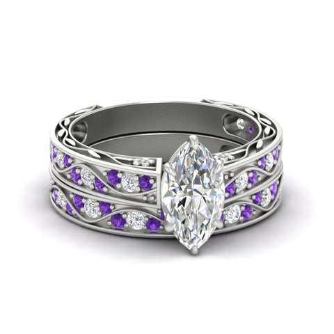 marquise-cut-antique-filigree-purple-topaz-bridal-ring-set-in-white-gold-fdens3543mqgvitosleep-nl-wg.jpg